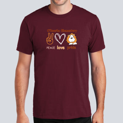 Adult T-Shirt - Peace Love Pride Thumbnail
