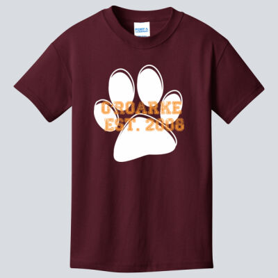 Youth T-Shirt - O'Roarke Paw Print w/ PRIDE on Back Thumbnail