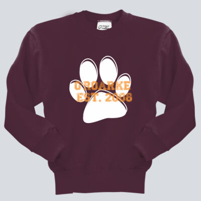 Youth Crewneck - O'Roarke Paw Print w/ PRIDE on Back Thumbnail