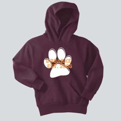 Youth Hoodie - O'Roarke Paw Print w/ PRIDE on Back Thumbnail