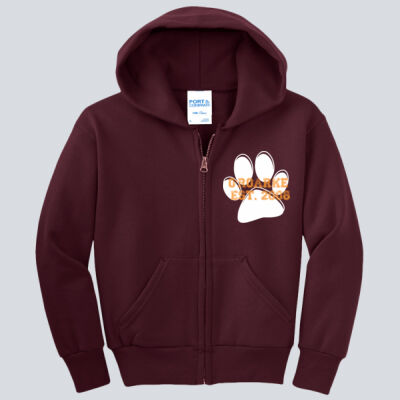 Youth Zip Jacket - O'Roarke Paw Print w/ PRIDE on Back Thumbnail